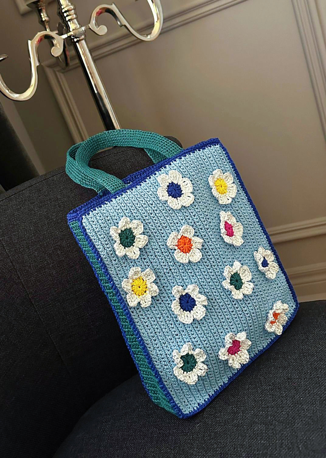 Raffia tote bag, biodegradable plant fiber, handmade