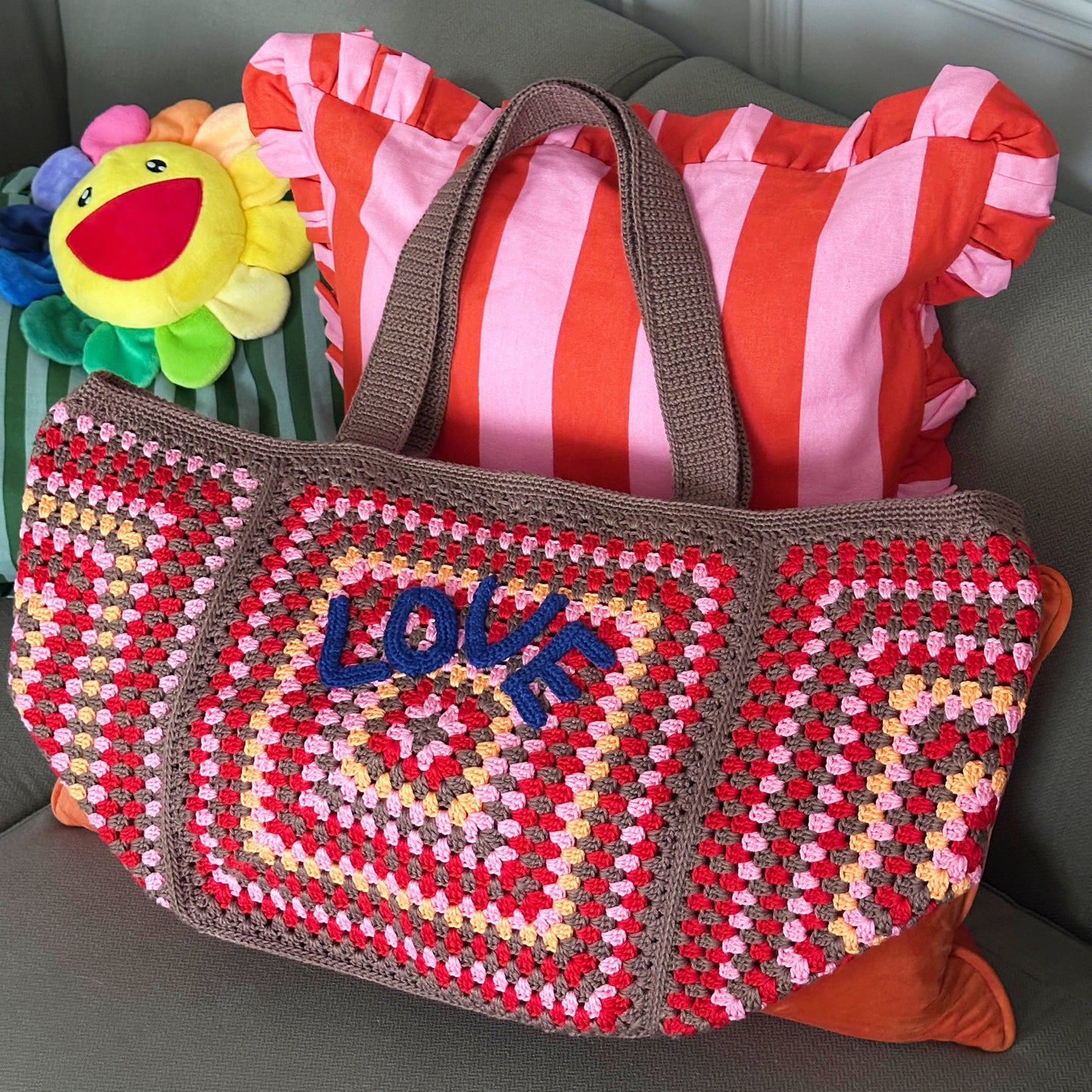 Happy Melon Tote in Love (Made to Order)