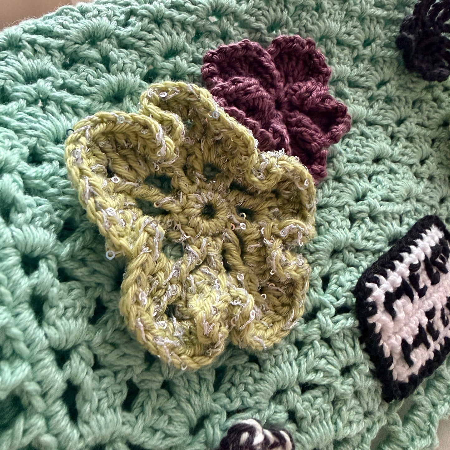 Lace Shoulder Bag (mint)
