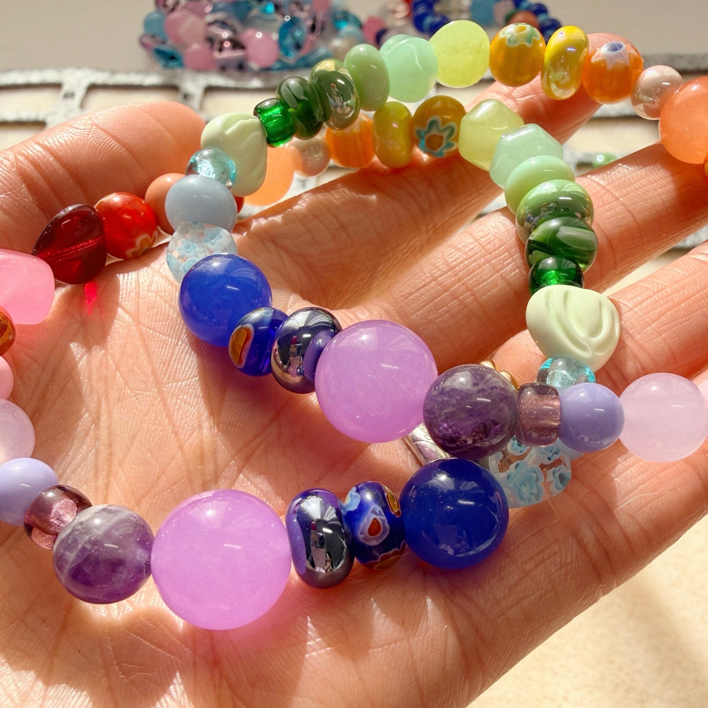 Rainbow Bead Bracelet 🌈