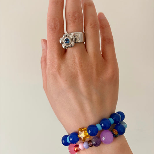 Flower Power Sterling Silver Ring
