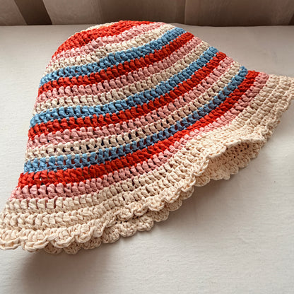 Crochet Raffia Hat