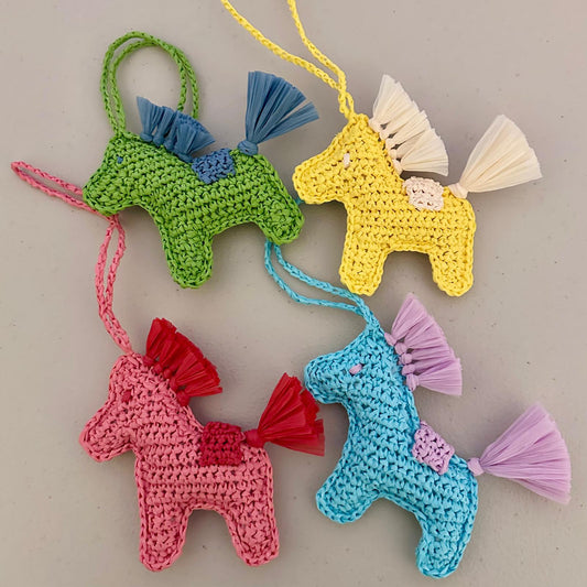 Raffia Horse Charm